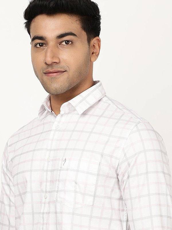 Men Checked Full Sleeve Cotton Shirt