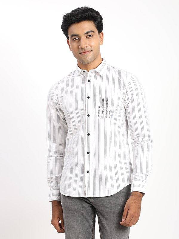 Men Printed Full Sleeve Cotton Shirt