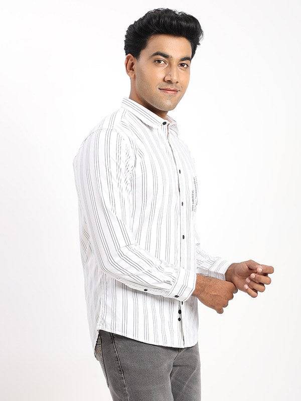 Men Printed Full Sleeve Cotton Shirt