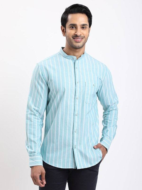 Men Striped Full Sleeve Cotton Shirt