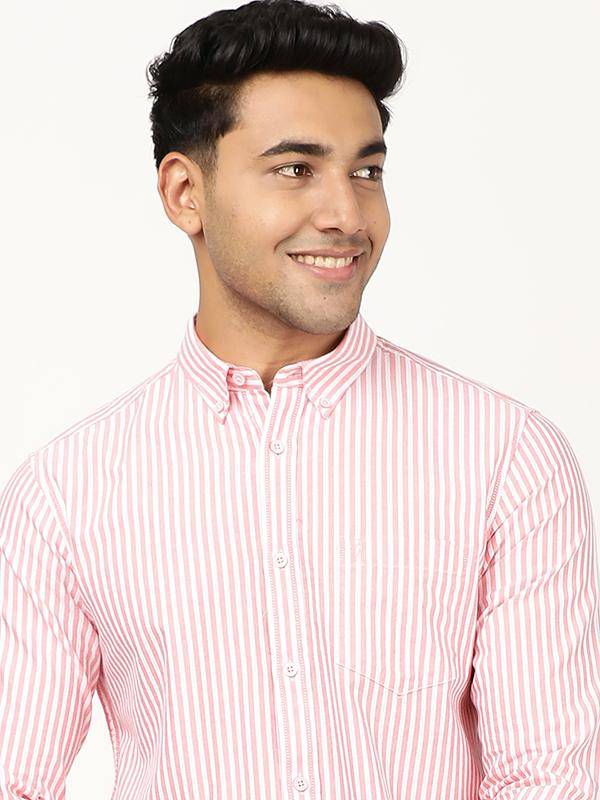 Men Striped Full Sleeve Cotton Shirt