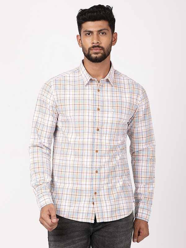 Men Checked Full Sleeve Cotton Shirt
