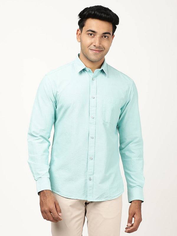 Men Solid Full Sleeve Cotton Shirt