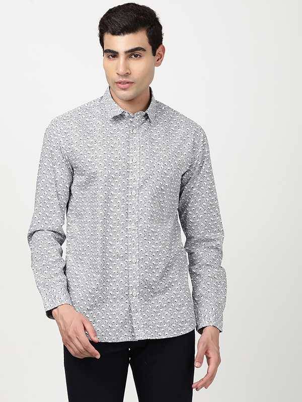 Men Printed Full Sleeve Cotton Shirt