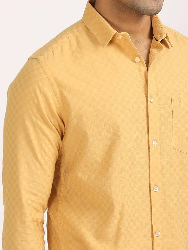 Men Solid Full Sleeve Cotton Shirt