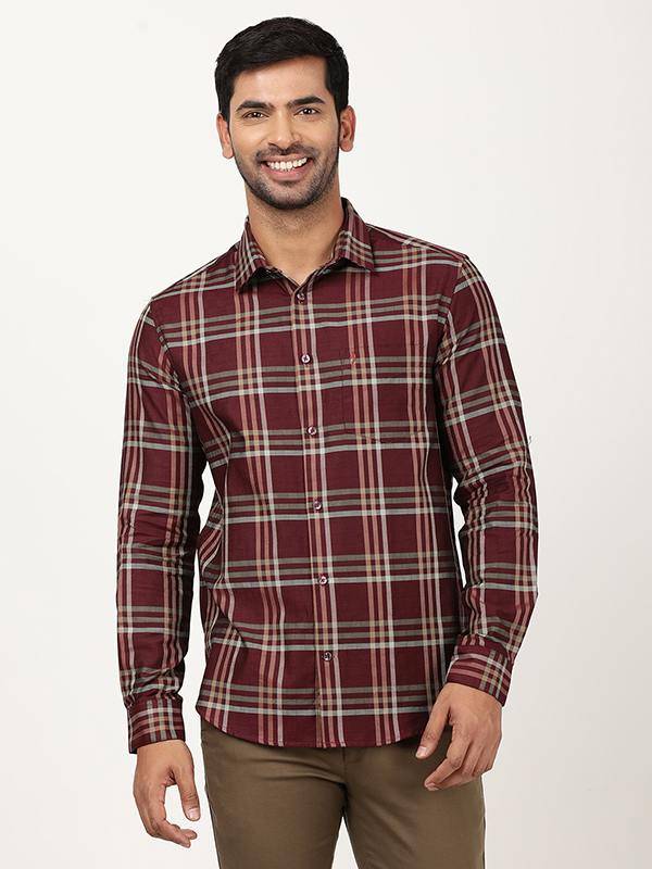 Men Checked Full Sleeve Cotton Shirt