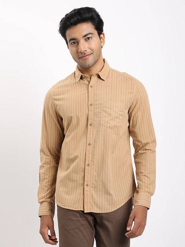 Men Striped Full Sleeve Cotton Shirt