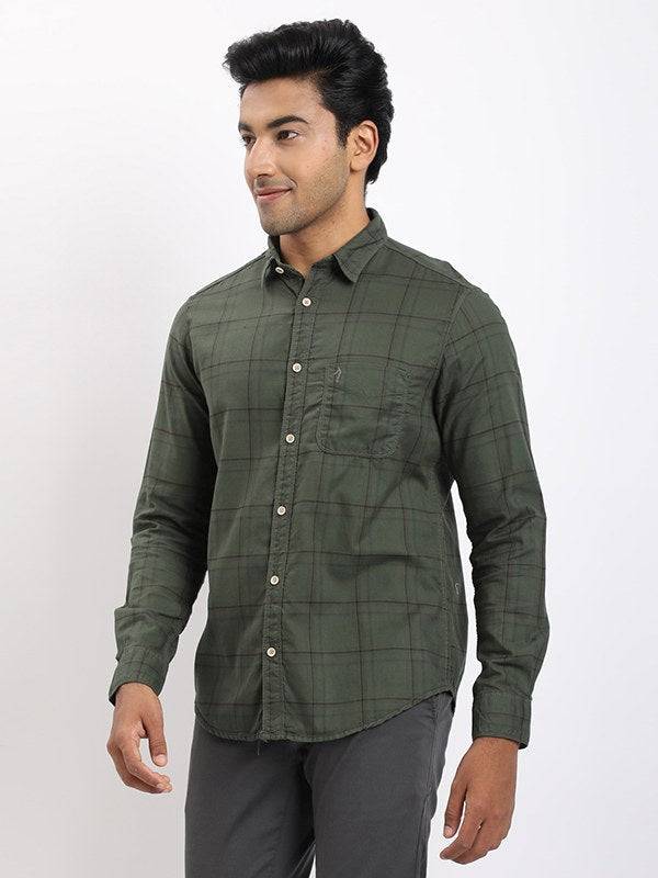 Men Checked Full Sleeve Cotton Shirt