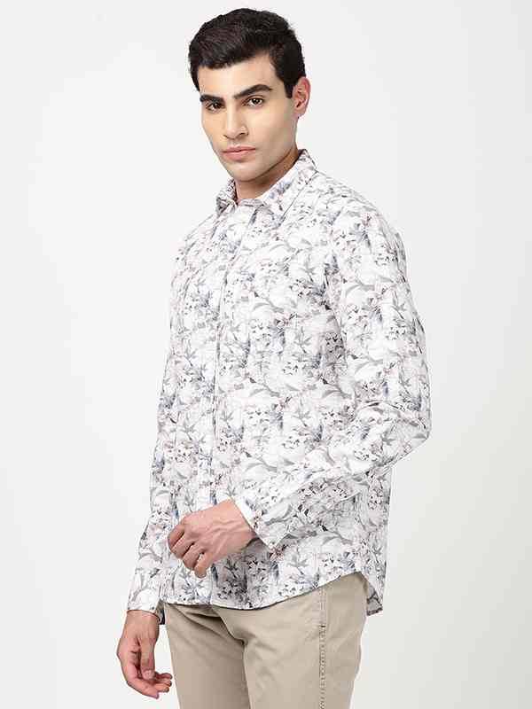 Men Printed Full Sleeve Cotton Blend Shirt