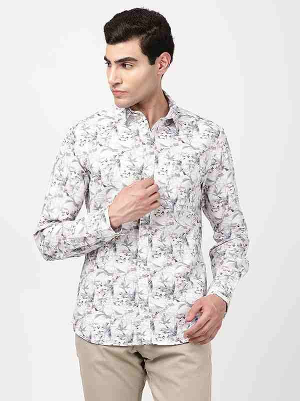Men Printed Full Sleeve Cotton Blend Shirt