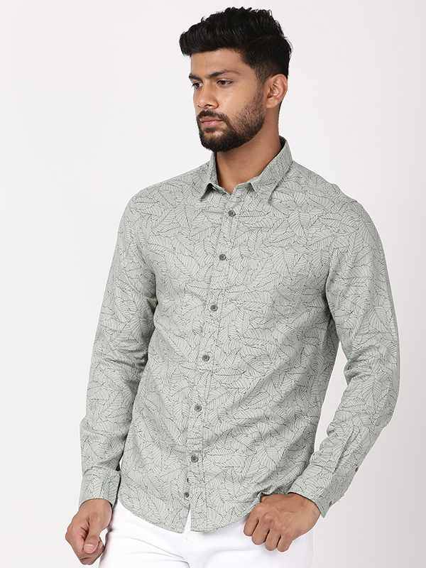 Men Printed Full Sleeve Cotton Shirt