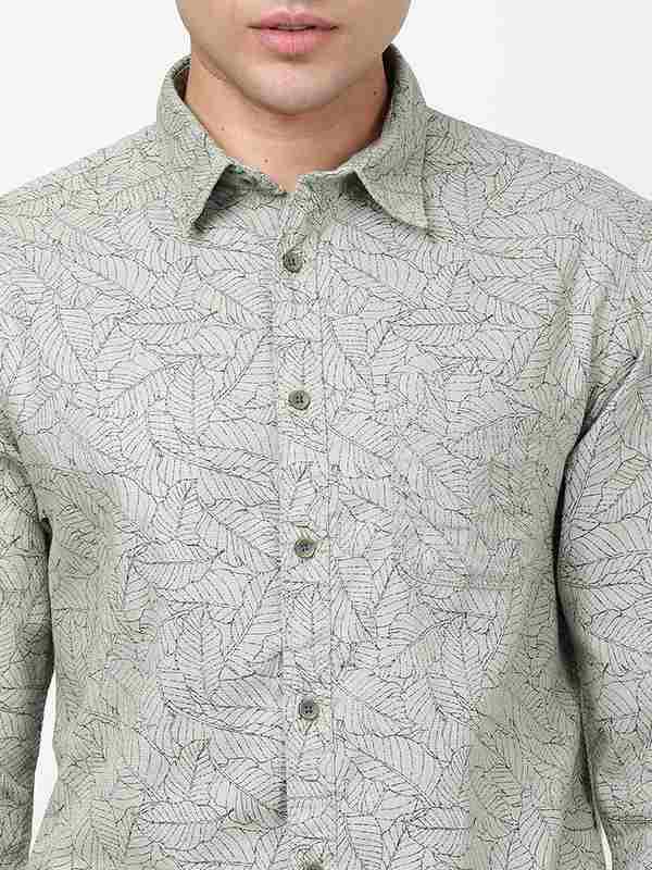 Men Printed Full Sleeve Cotton Shirt