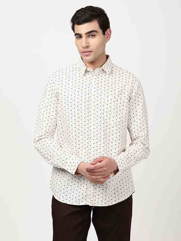 Men Printed Full Sleeve Cotton Blend Shirt