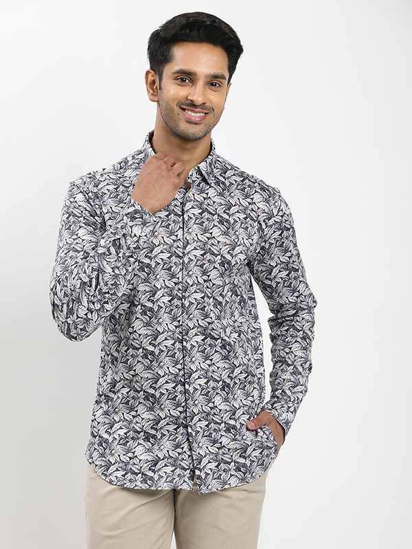 Men Printed Full Sleeve Cotton Shirt
