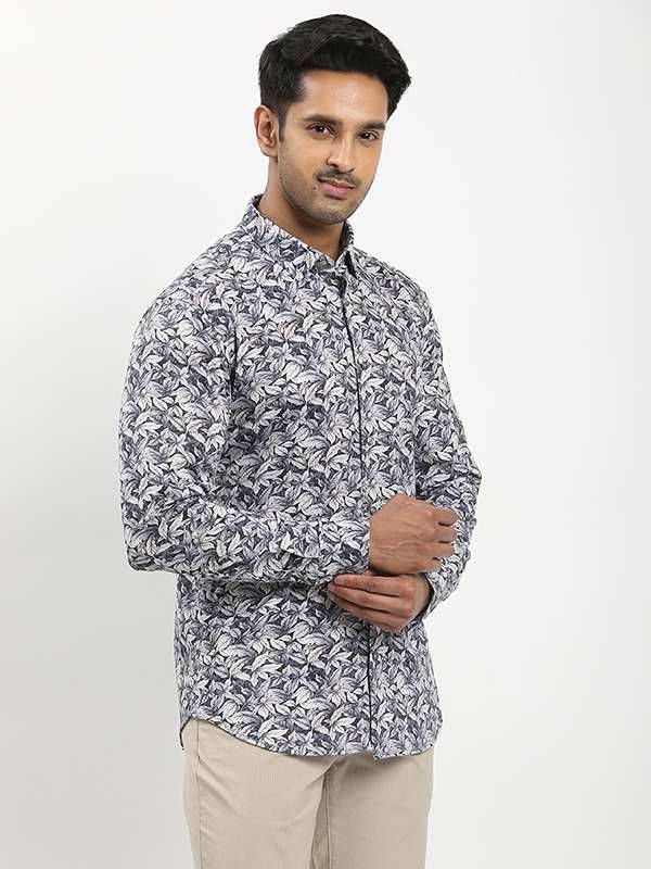 Men Printed Full Sleeve Cotton Shirt