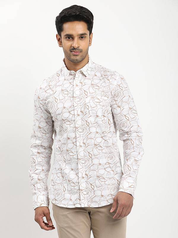 Men Printed Full Sleeve Cotton Shirt