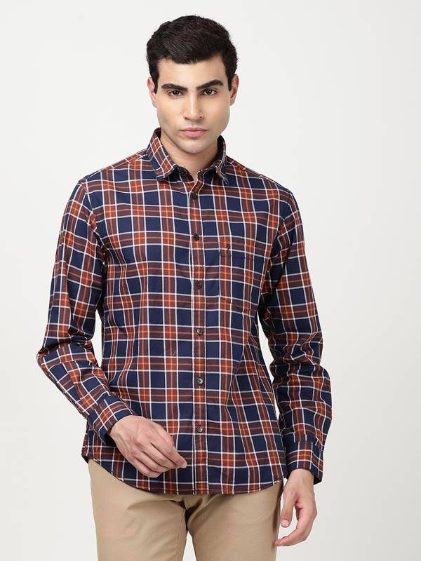 Men Checked Full Sleeve Cotton Shirt