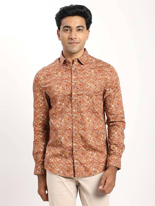 Men Printed Full Sleeve Cotton Shirt