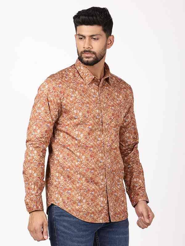 Men Printed Full Sleeve Cotton Shirt