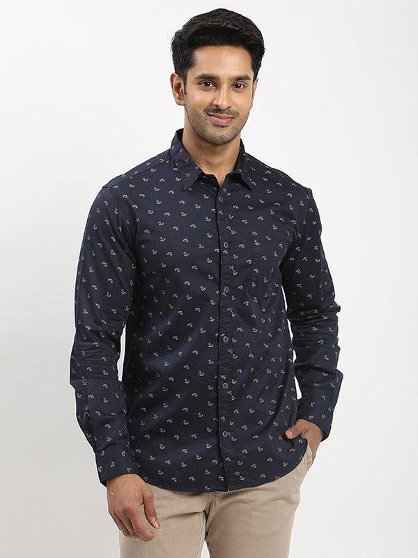 Men Printed Full Sleeve Cotton Shirt