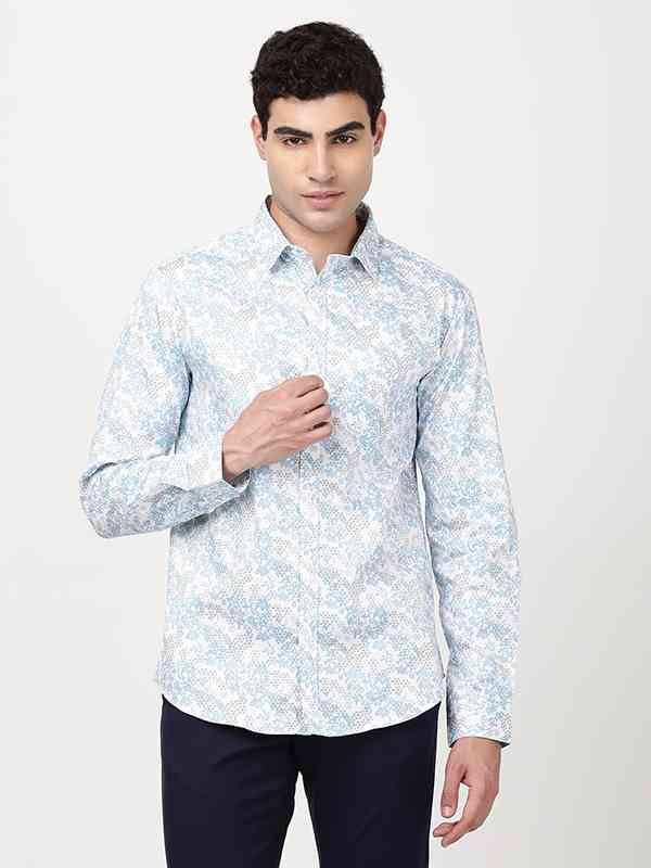 Men Printed Full Sleeve Cotton Shirt