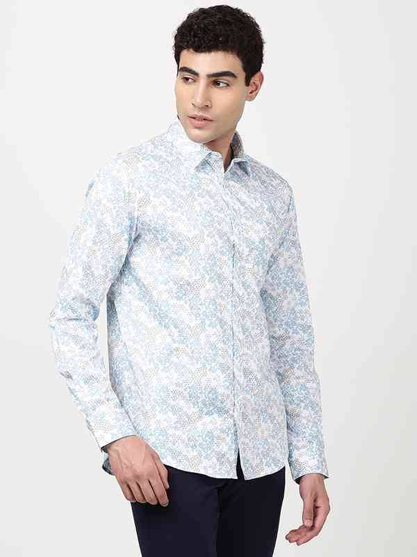 Men Printed Full Sleeve Cotton Shirt