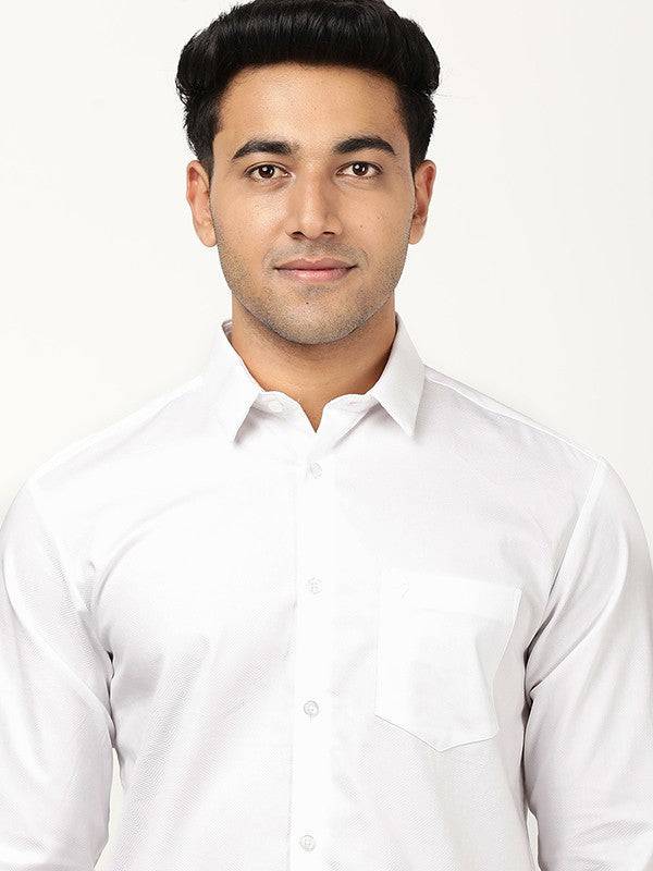 Men Solid Full Sleeve Cotton Shirt