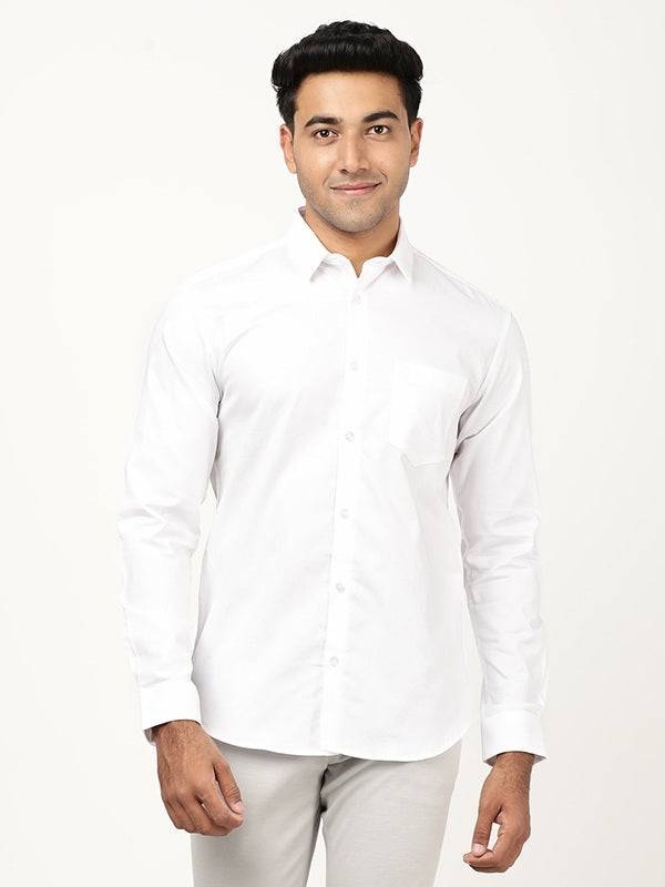 Men Solid Full Sleeve Cotton Shirt