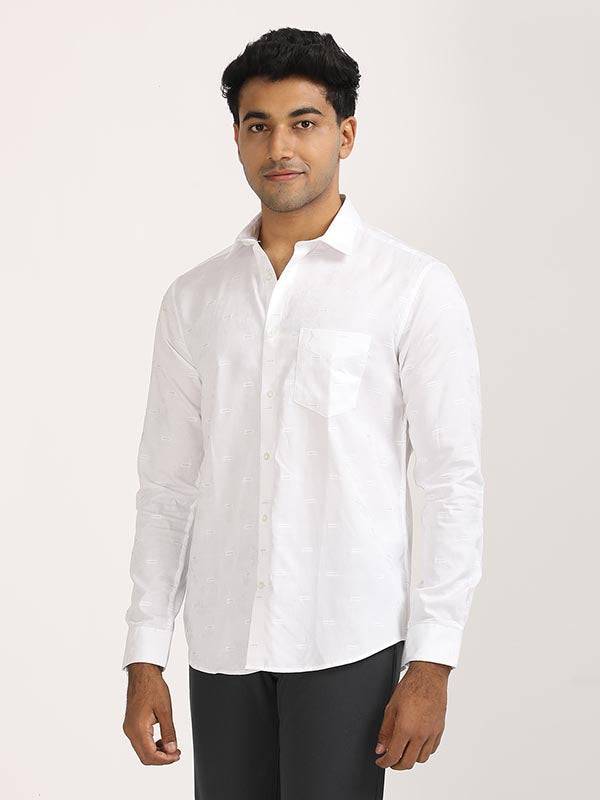 Men Printed Full Sleeve Cotton Shirt