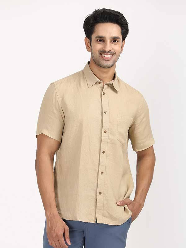 Men Solid Full Sleeve Cotton Shirt