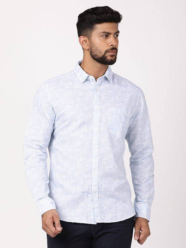 Men Checked Full Sleeve Cotton Blend Shirt