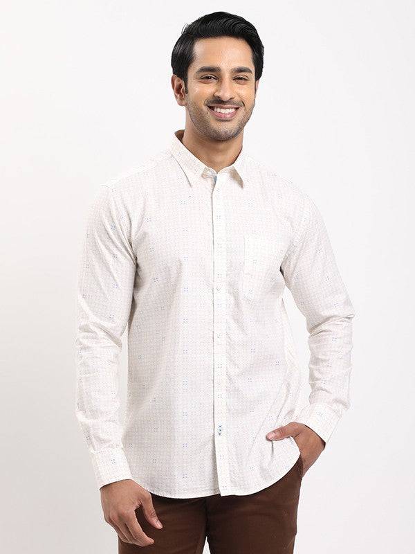 Men Printed Full Sleeve Cotton Shirt