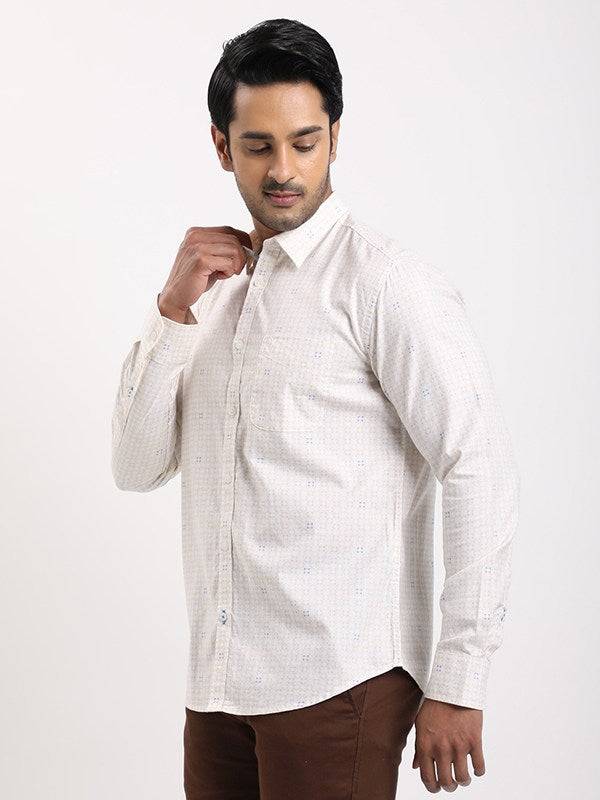 Men Printed Full Sleeve Cotton Shirt
