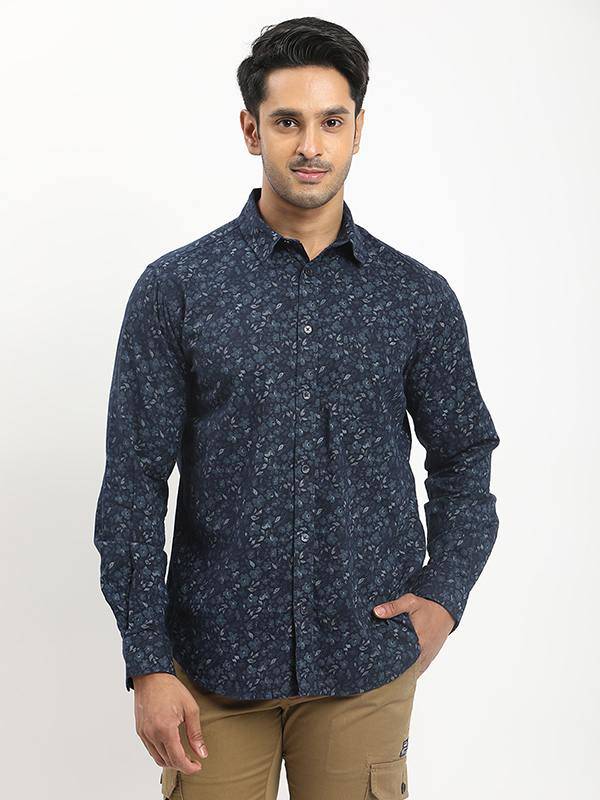 Men Printed Full Sleeve Cotton Shirt
