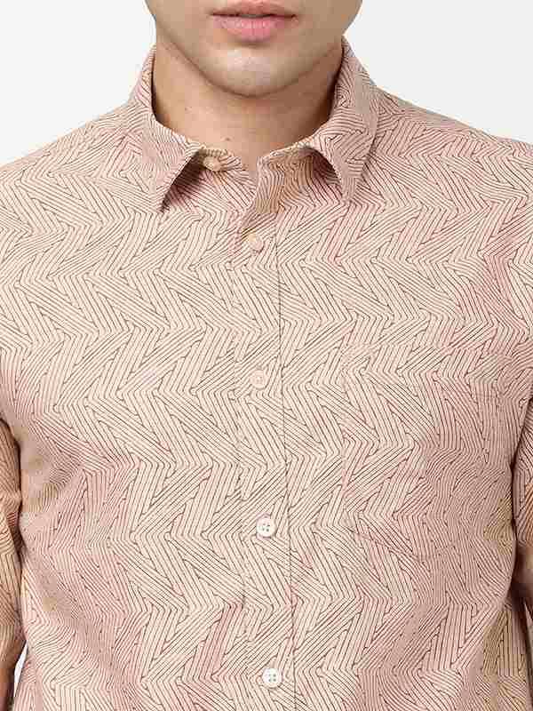 Men Printed Full Sleeve Cotton Shirt