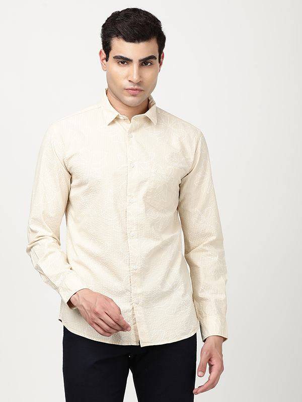 Men Printed Full Sleeve Cotton Shirt