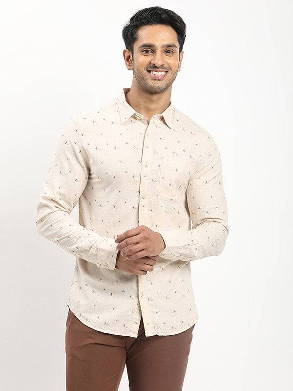 Men Printed Full Sleeve Cotton Shirt