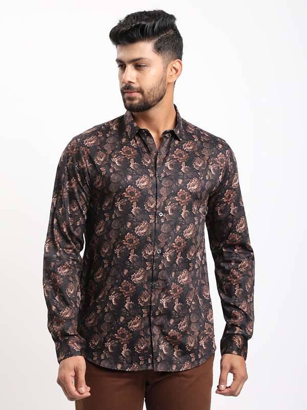 Men Printed Full Sleeve Cotton Shirt