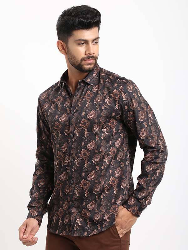 Men Printed Full Sleeve Cotton Shirt