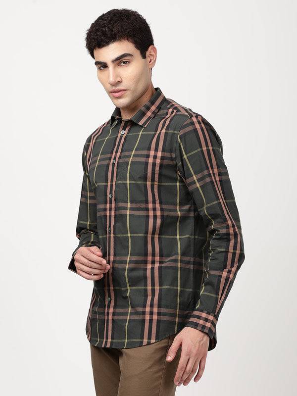 Men Checked Full Sleeve Cotton Shirt
