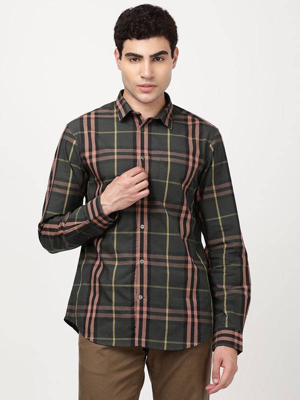 Men Checked Full Sleeve Cotton Shirt