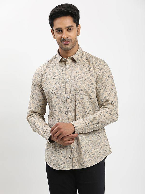 Men Printed Full Sleeve Cotton Shirt
