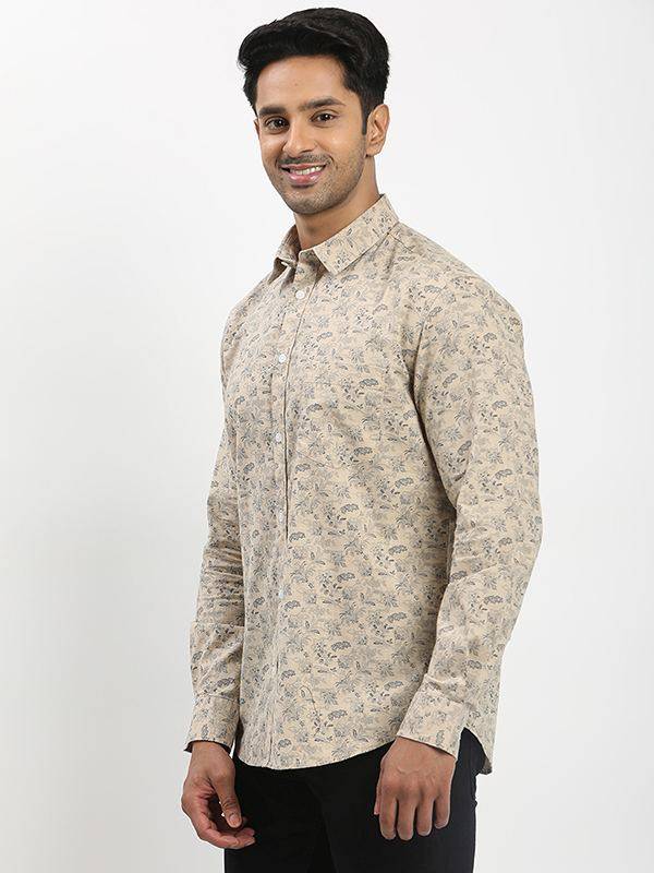 Men Printed Full Sleeve Cotton Shirt