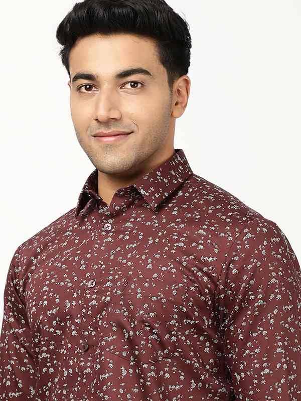 Men Printed Full Sleeve Cotton Shirt