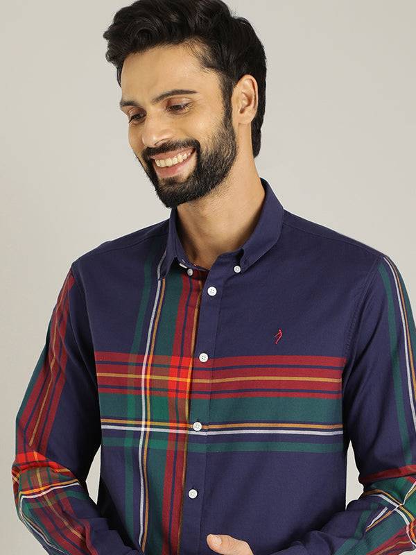 Men Checked Full Sleeve Cotton Shirt