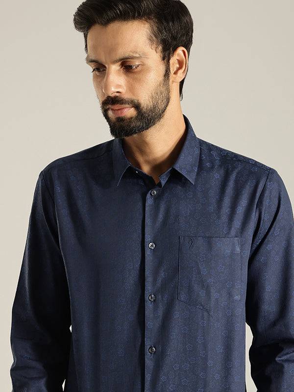 Men Printed Full Sleeve Cotton Blend Shirt