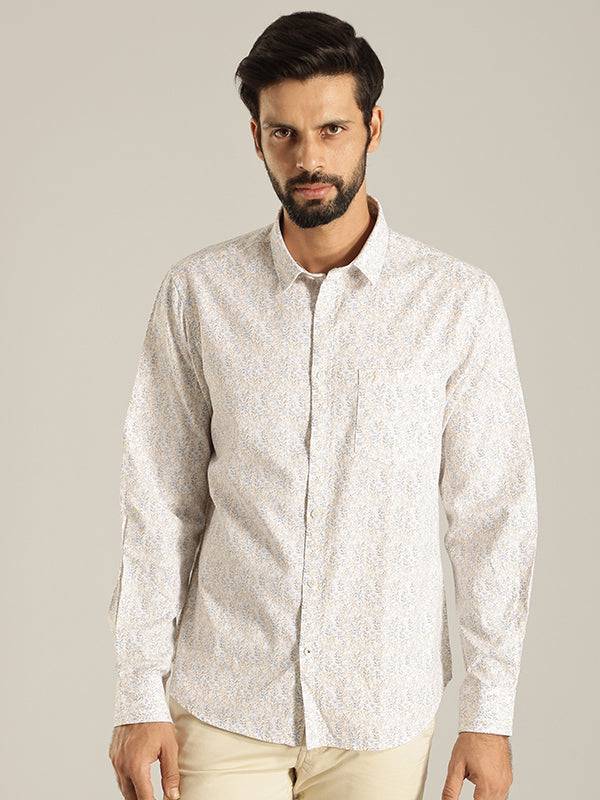 Men Printed Full Sleeve Cotton Shirt