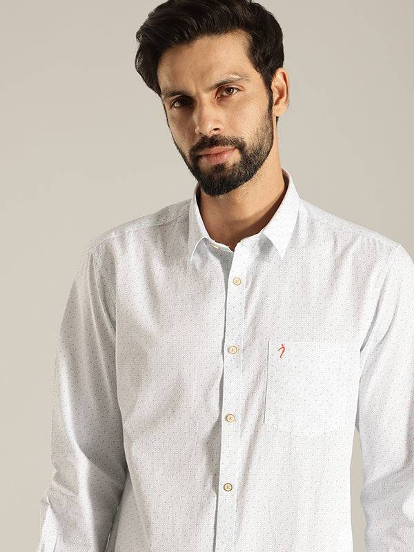 Men Printed Full Sleeve Cotton Shirt