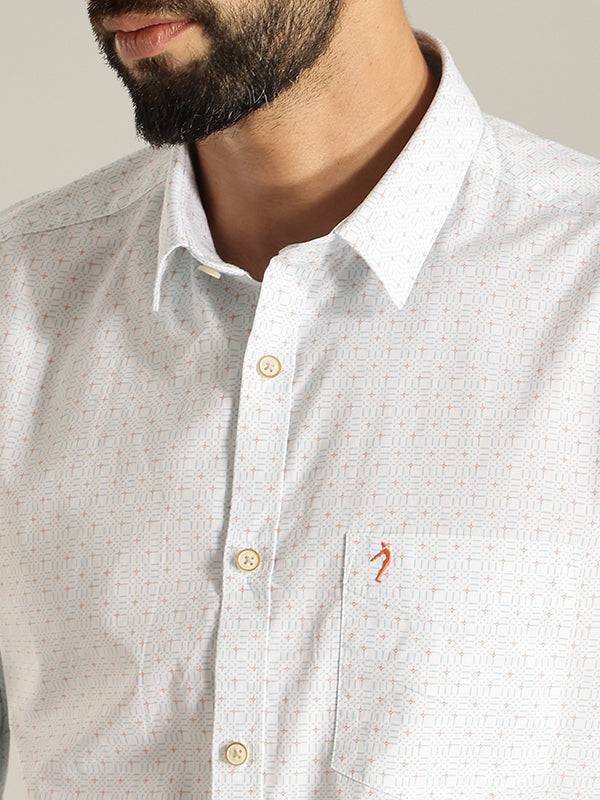 Men Printed Full Sleeve Cotton Shirt
