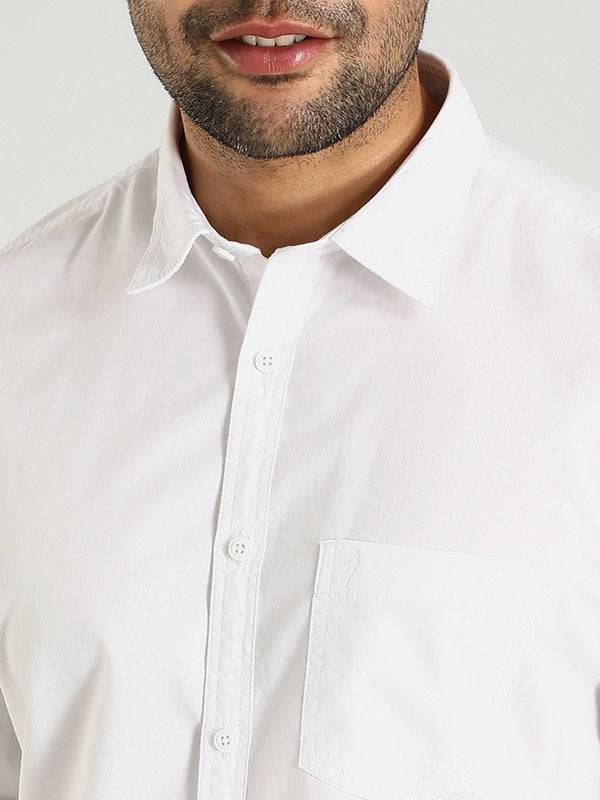 Men Solid Full Sleeve Cotton Shirt